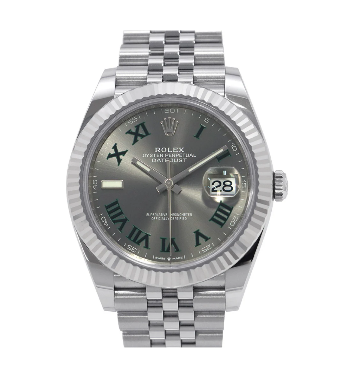 ROLEX Datejust 41 Stainless Steel White Gold