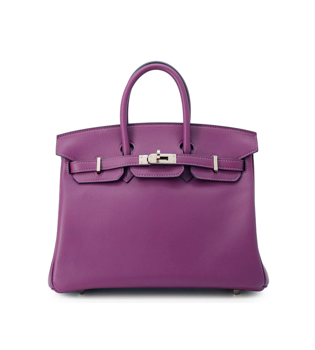 HERMES Birkin 25 Anemone Swift Leather
