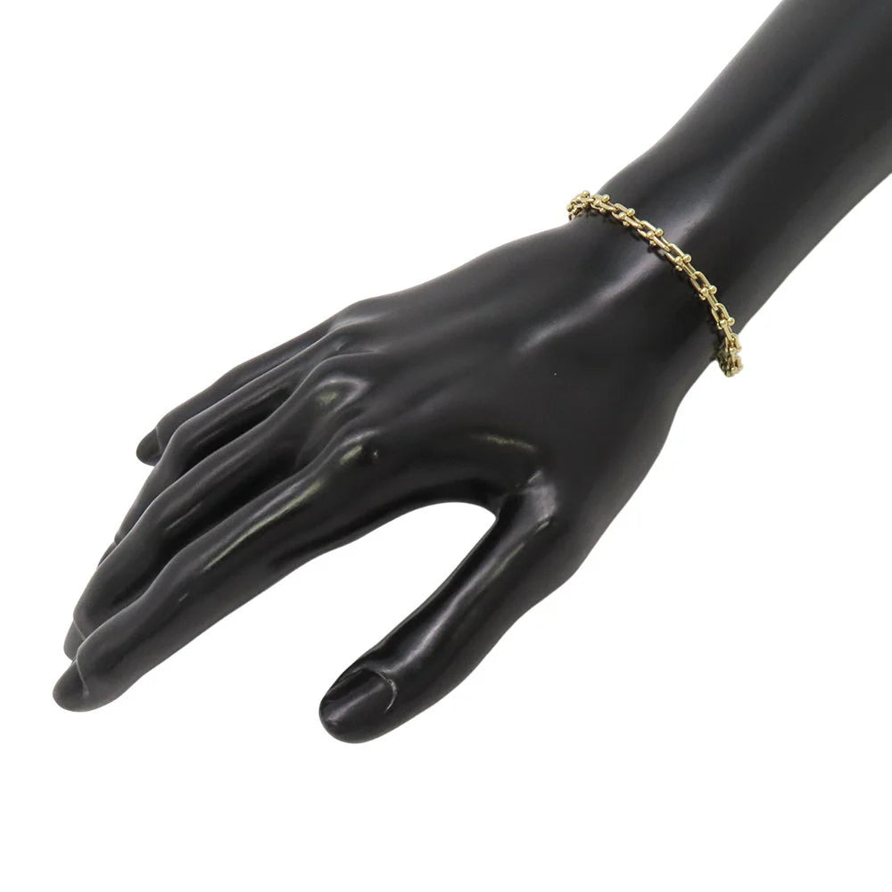 TIFFANY & Co. Hardware Microlink Bracelet 18K Yellow Gold