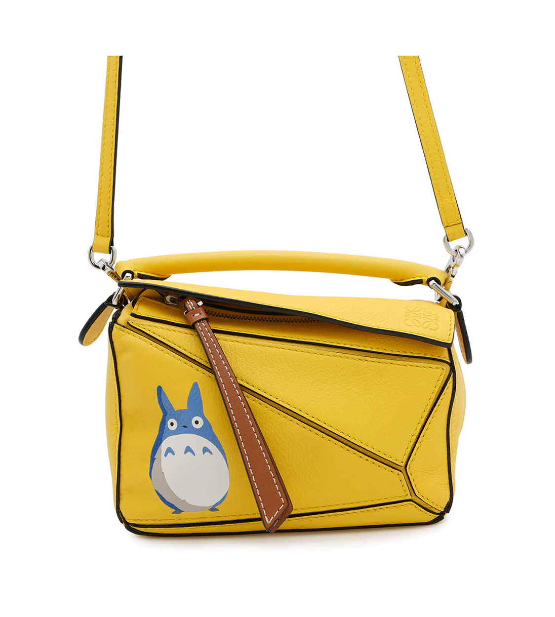 LOEWE Puzzle Bag Ghibli Collaboration Totoro Yellow
