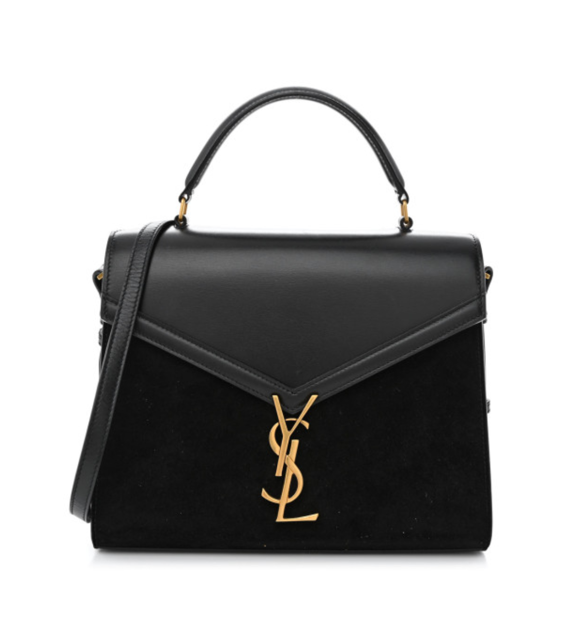 SAINT LAURENT Cassandra Top Handle Leather Bag