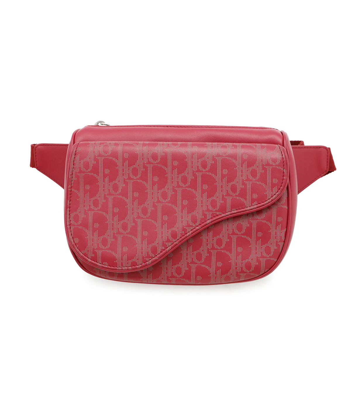 DIOR Galaxy Saddle Red Leather Crossbody Bag
