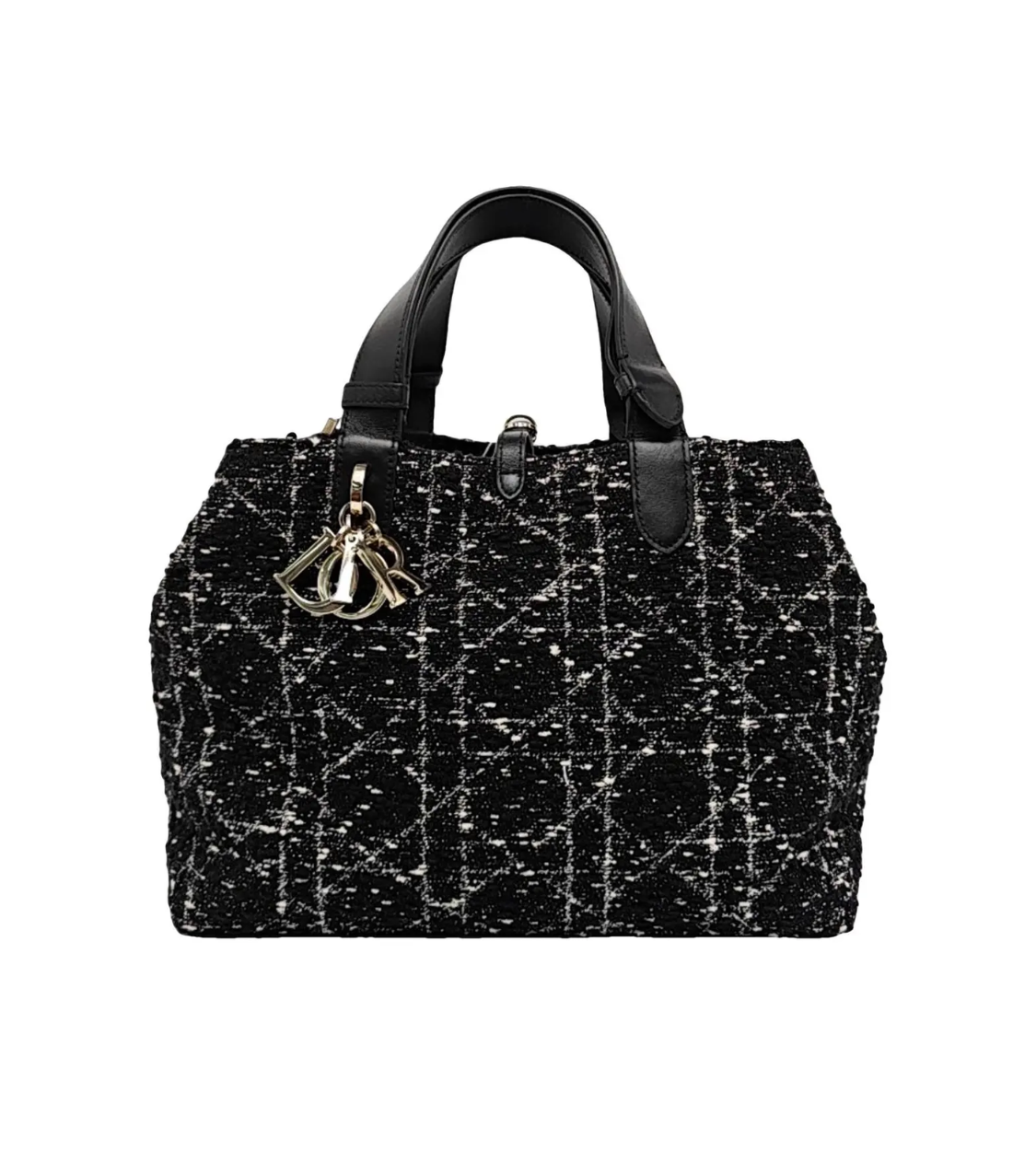 DIOR To Jules Tweed Calf Leather Medium Bag