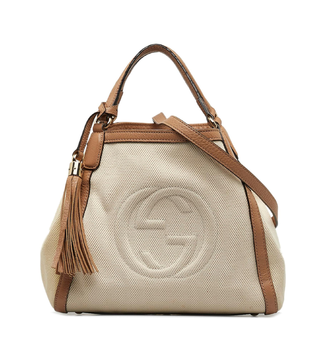 GUCCI Soho Flower Canvas Bag