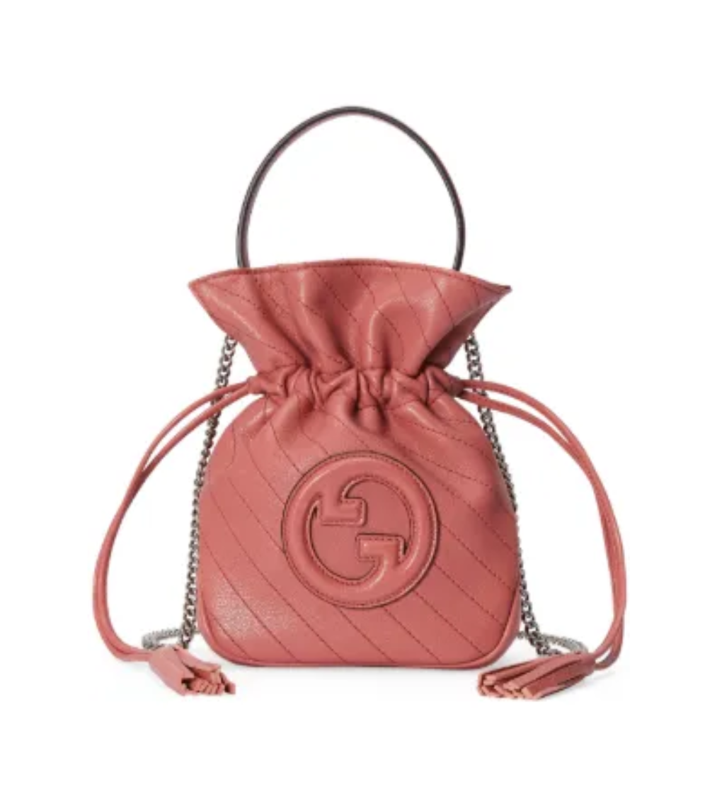 GUCCI Blondie Mini Bucket Pink Shoulder Bag