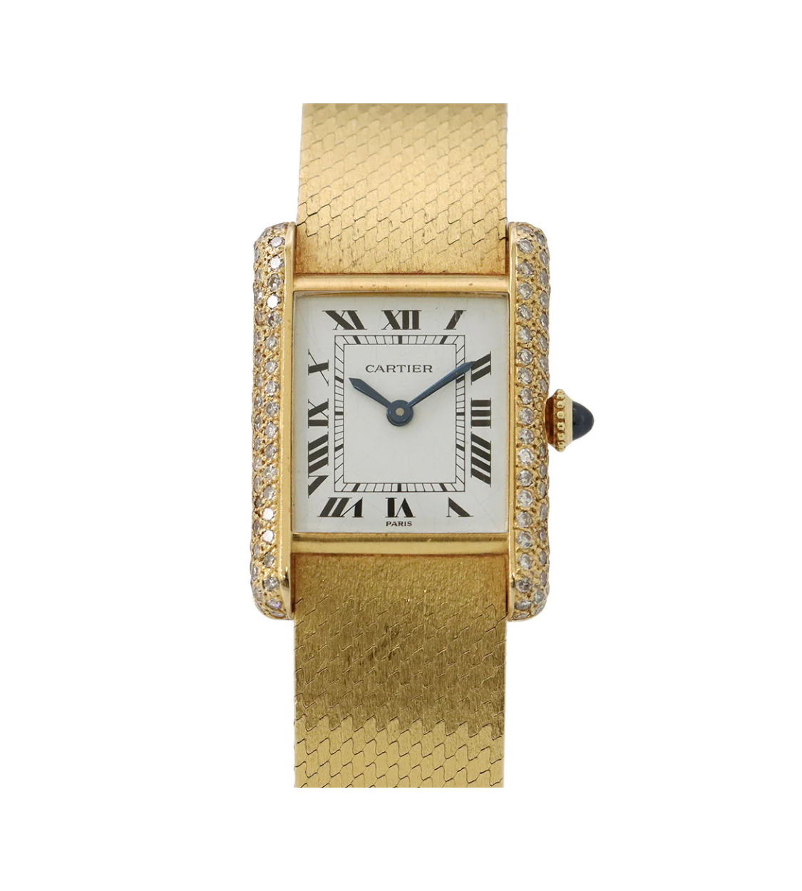 CARTIER Tank Louis MM 18K Yellow Gold White Dial