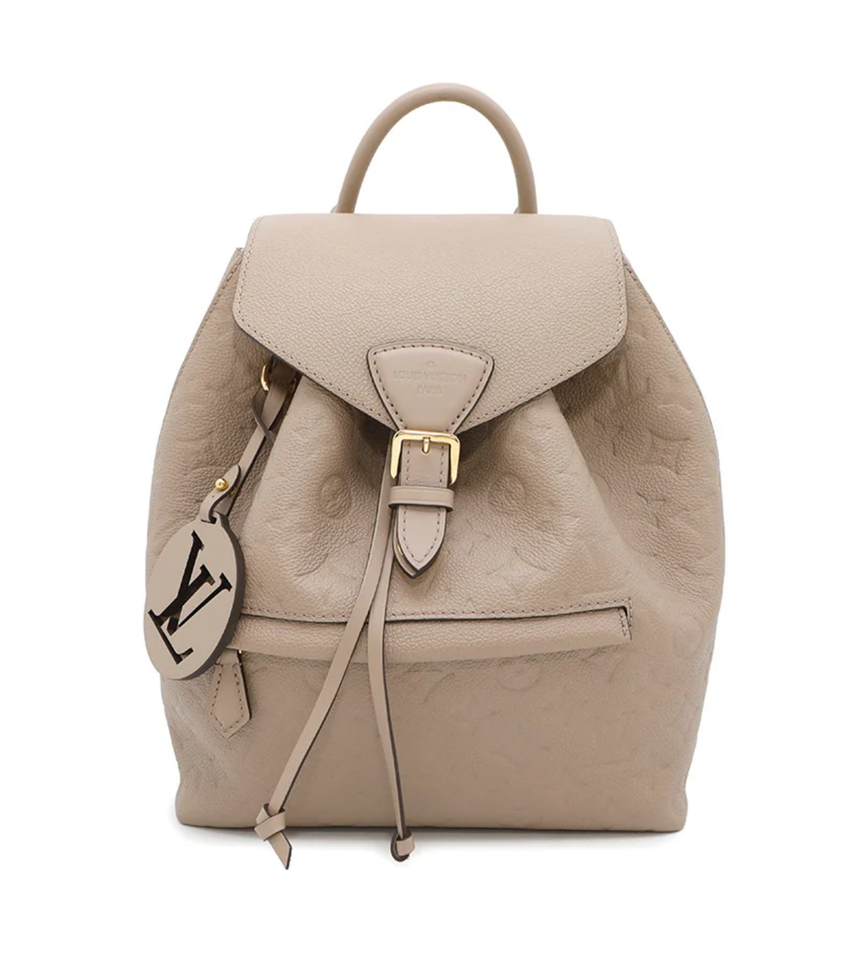 LOUIS VUITTON Montsouris Tourterelle Monogram Empreinte Leather PM Backpack