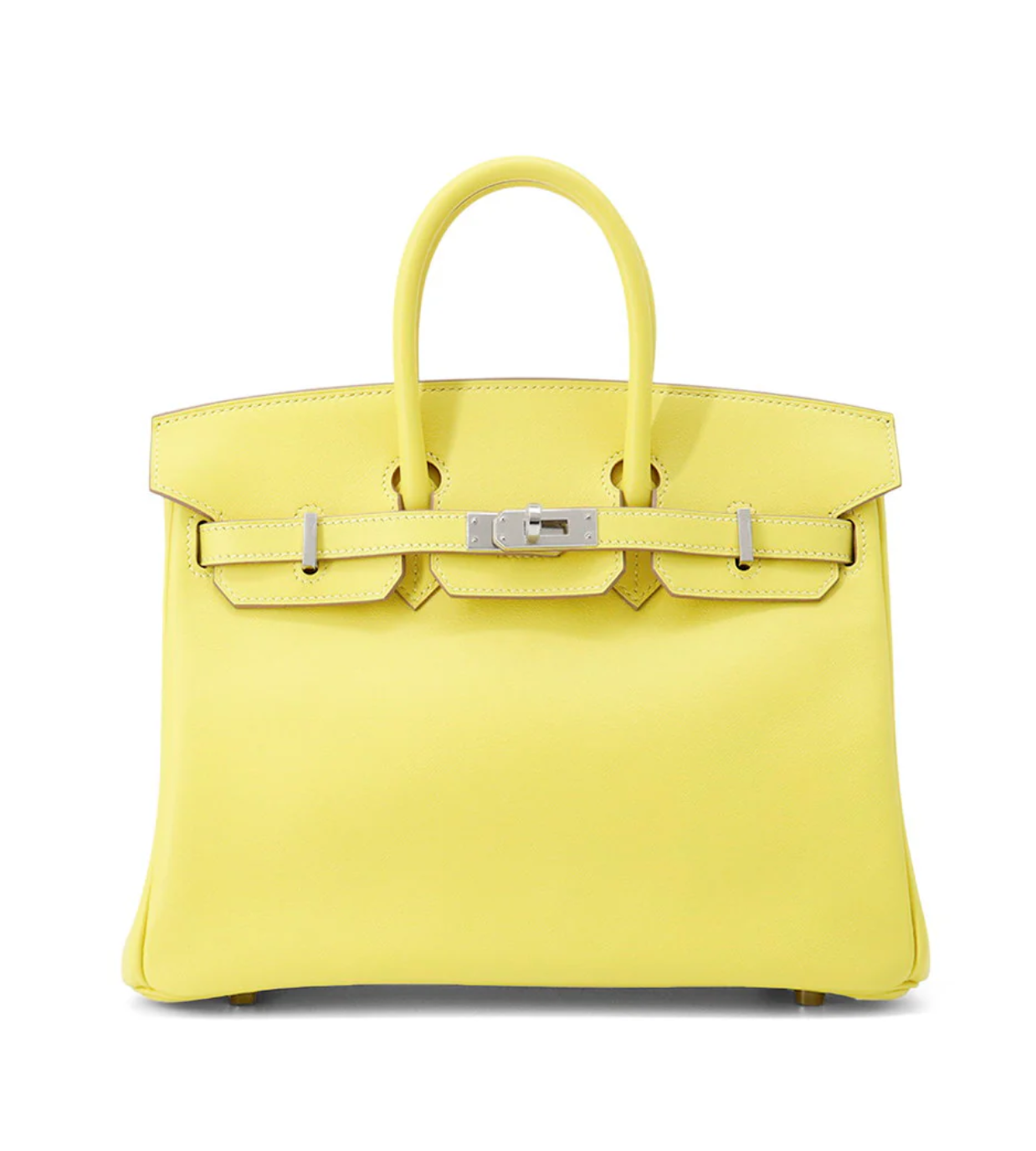 HERMES Birkin 25 Lime Swift Leather