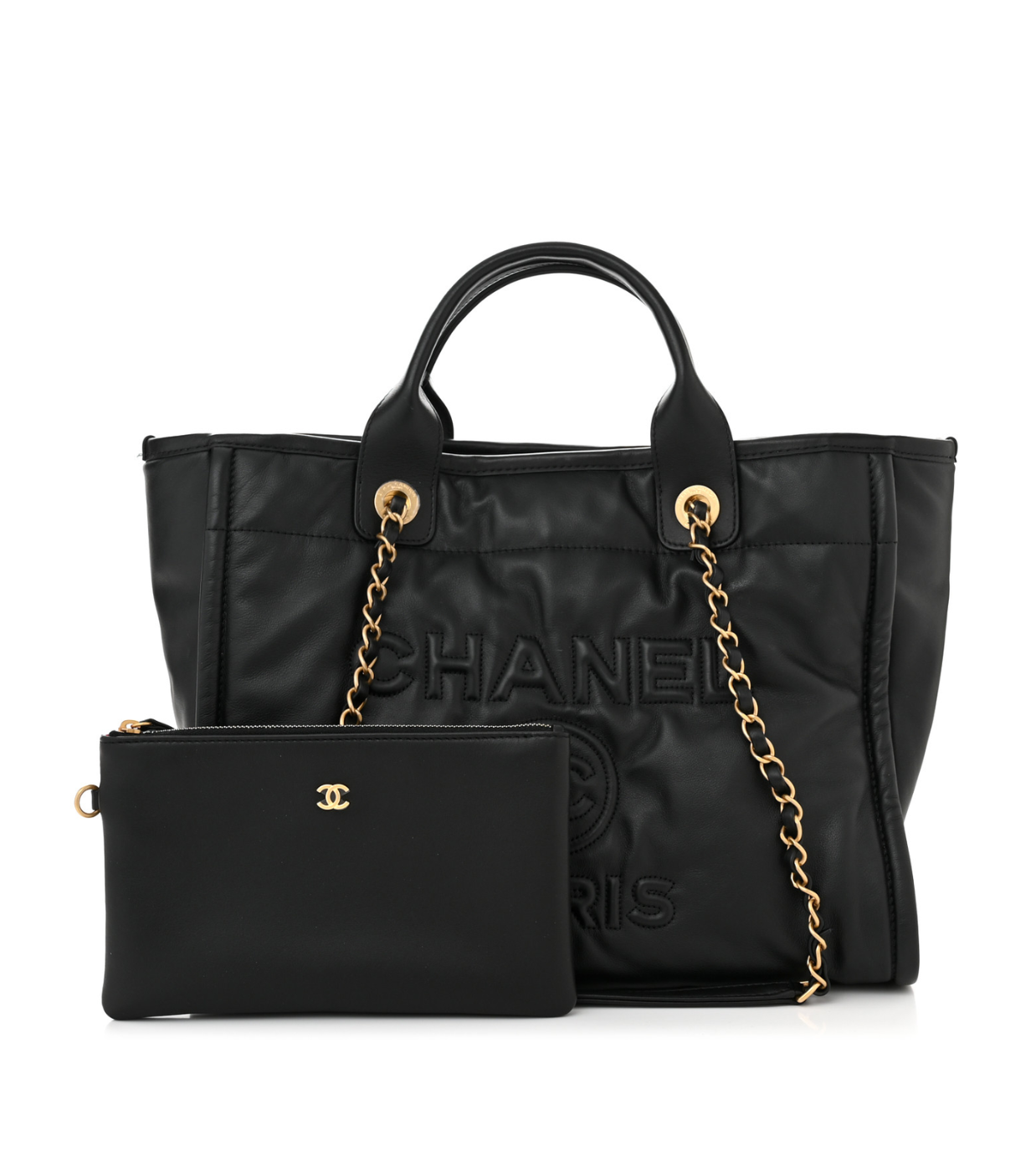 CHANEL Deauville Black Lambskin