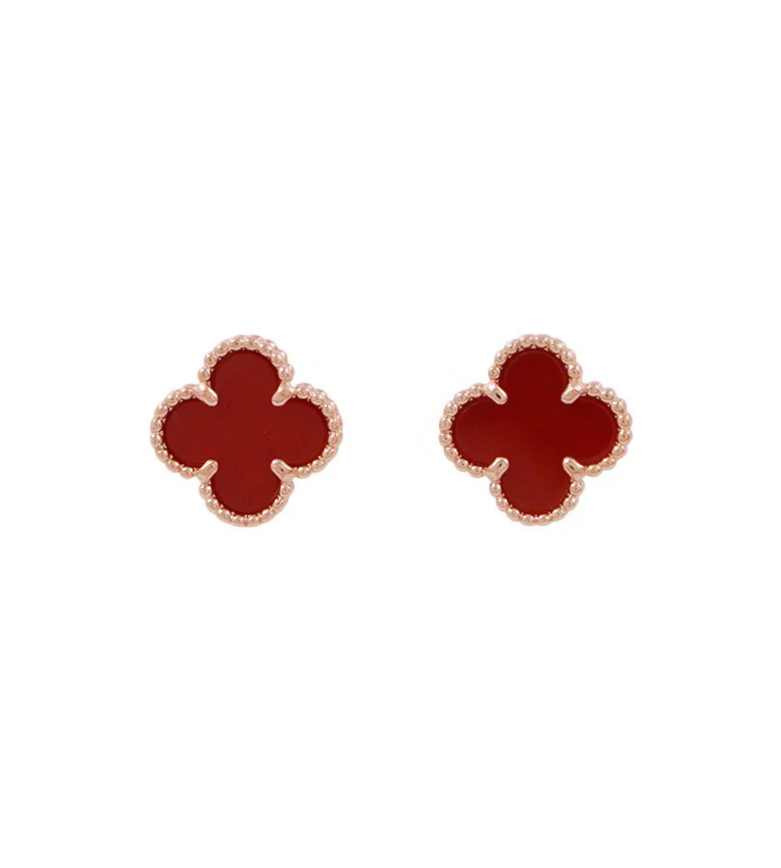 Van Cleef & Arpels Sweet Alhambra 18K Pink Gold Earrings