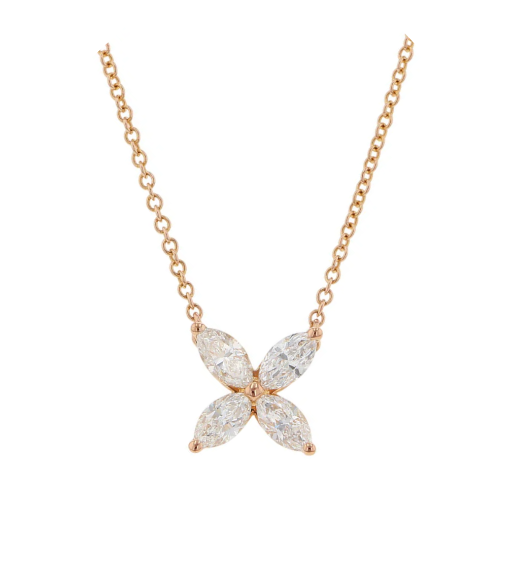 TIFFANY & Co. Victoria 18K Pink Gold Medium Pendant
