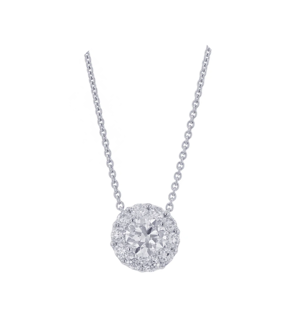 GRAFF Icon Round Diamond 18K White Gold Pendant