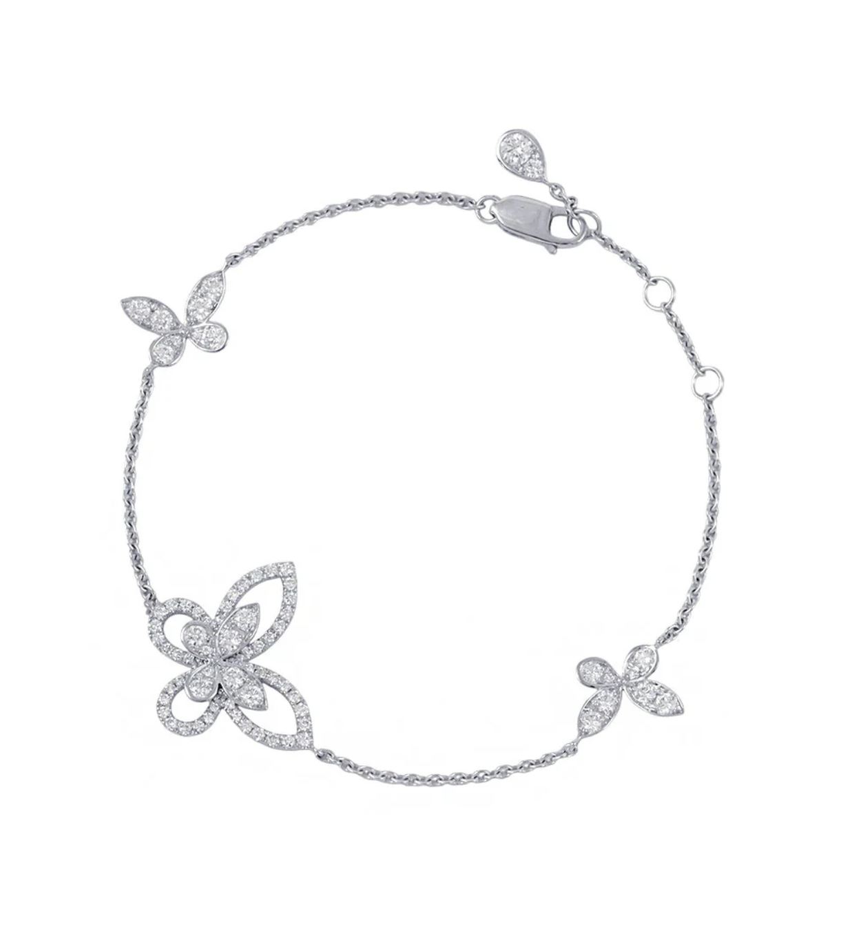 GRAFF Butterfly Diamond Bracelet 18K White Gold