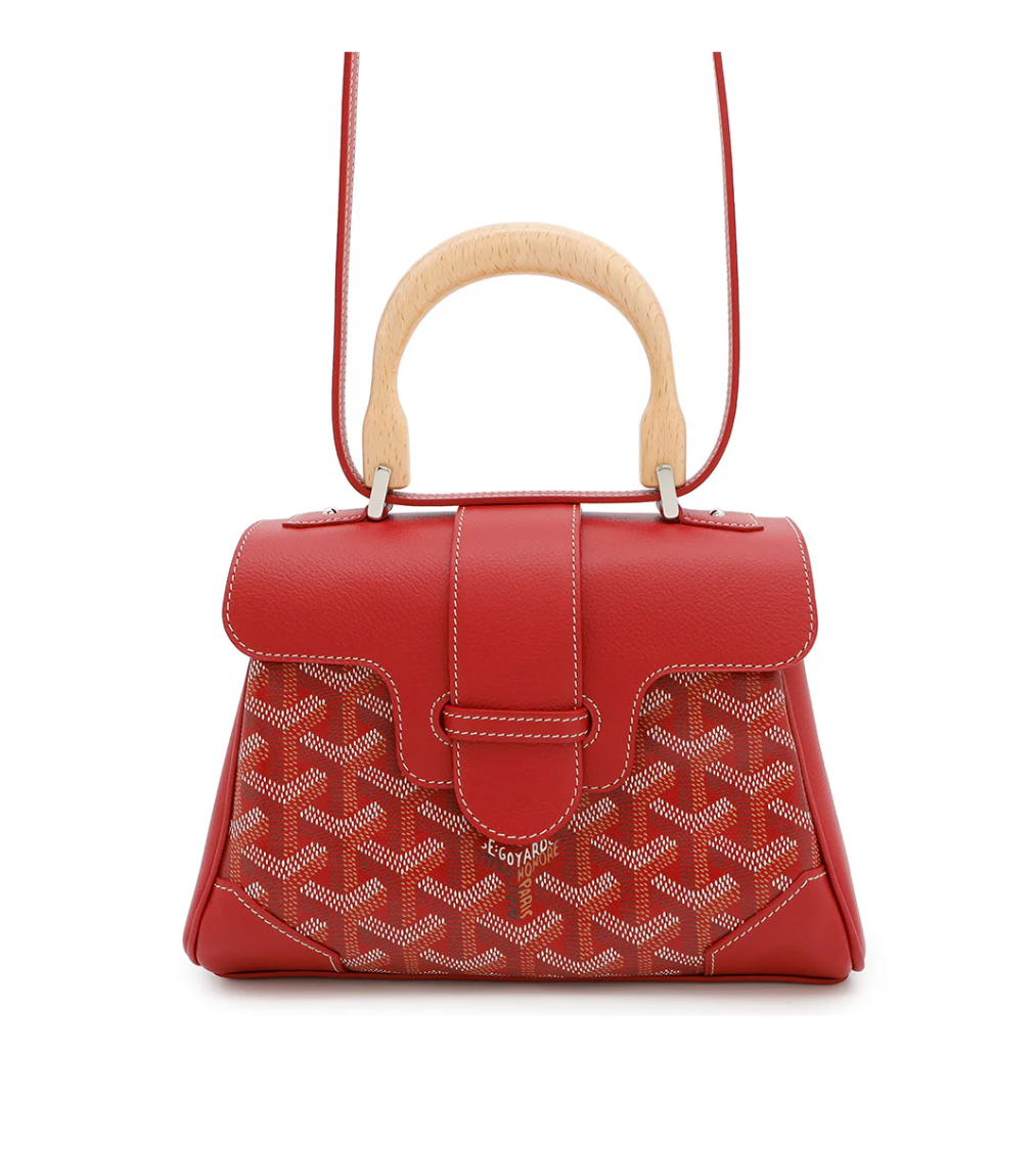 GOYARD Saigon Coated Canvas Red Mini