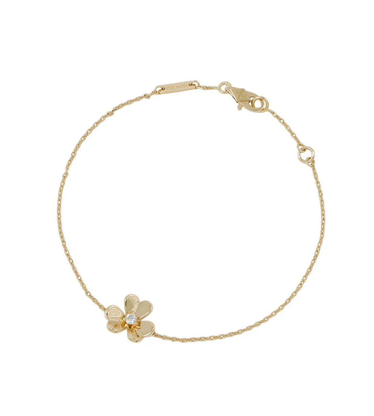 Van Cleef & Arpels Frivole Mini 18K Yellow Gold Bracelet