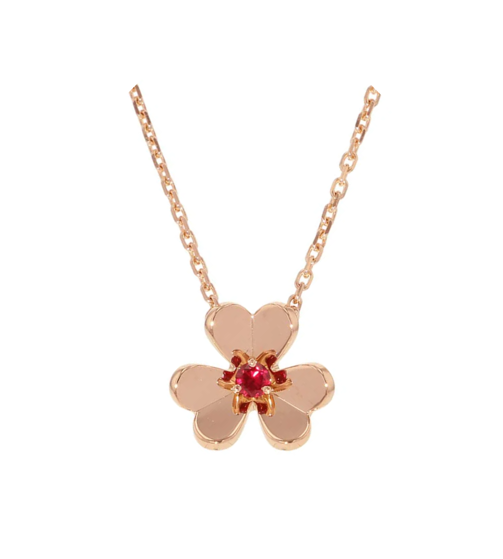 Van Cleef & Arpels Frivole Mini 18K Pink Gold Pendant