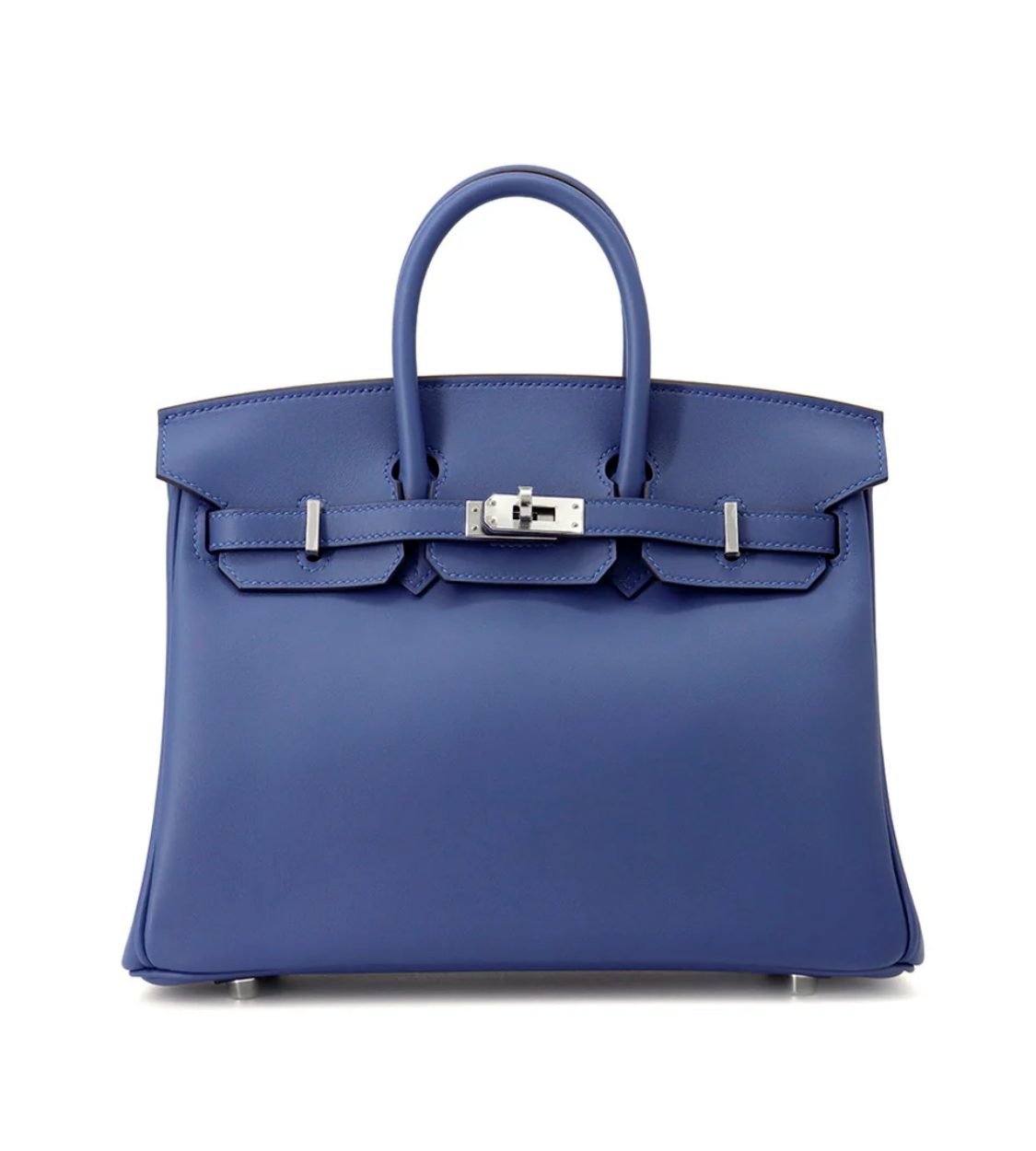 HERMES Birkin 25 Blue Tie Swift Leather
