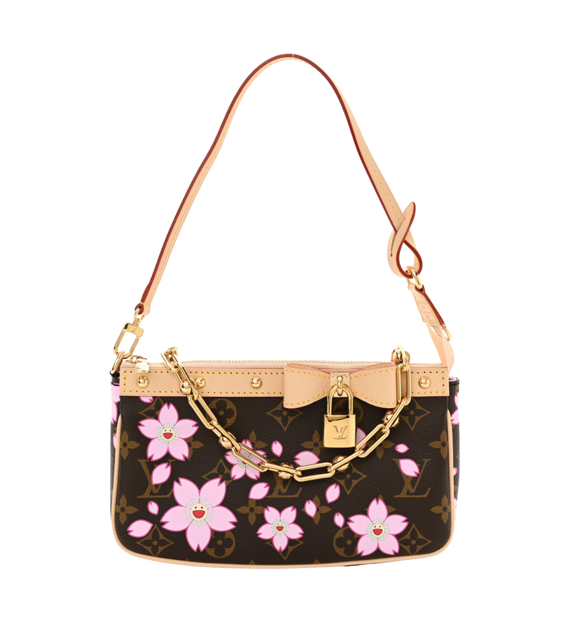 LOUIS VUITTON × TM Monogram Pink Cherry Blossom Pochette