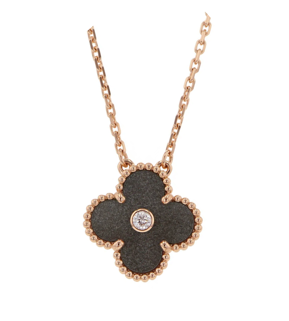 Van Cleef & Arpels Alhambra 2023 Holiday Collection 18K Pink Gold Necklace