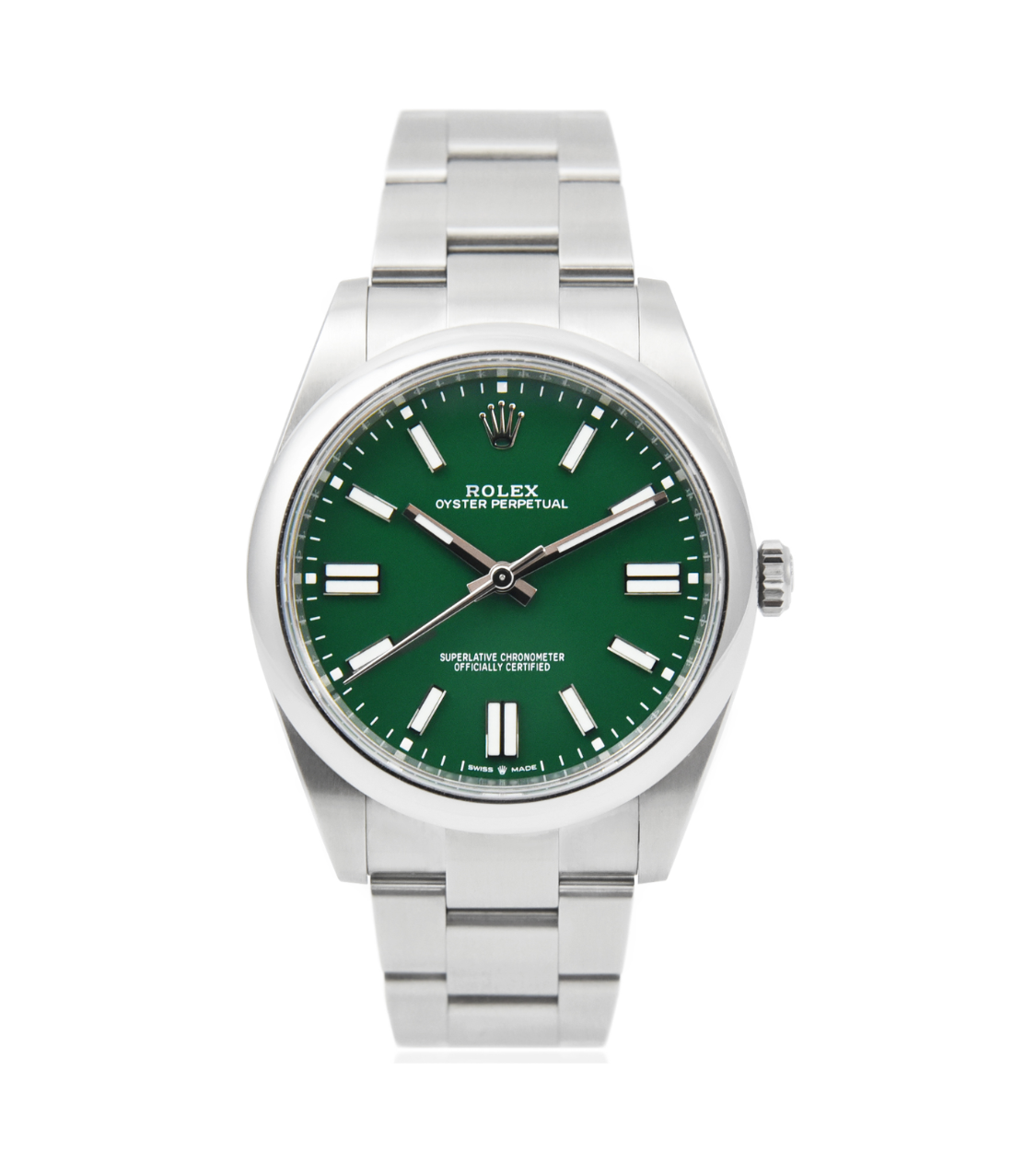 ROLEX Oyster Perpetual 36 Stainless Steel Green Dial