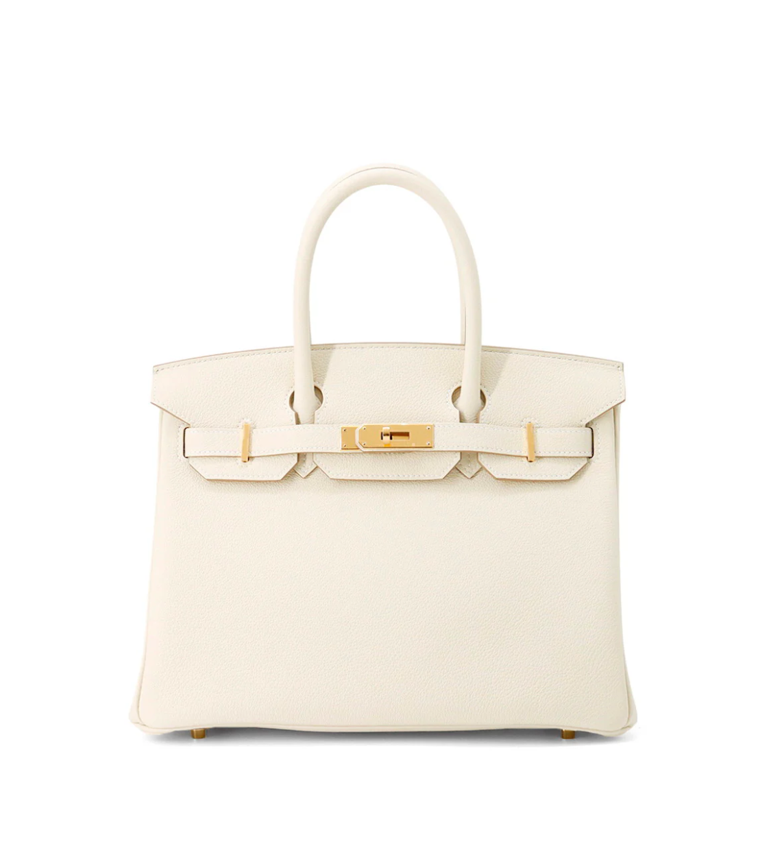 HERMES Birkin 30 Craie Togo Leather