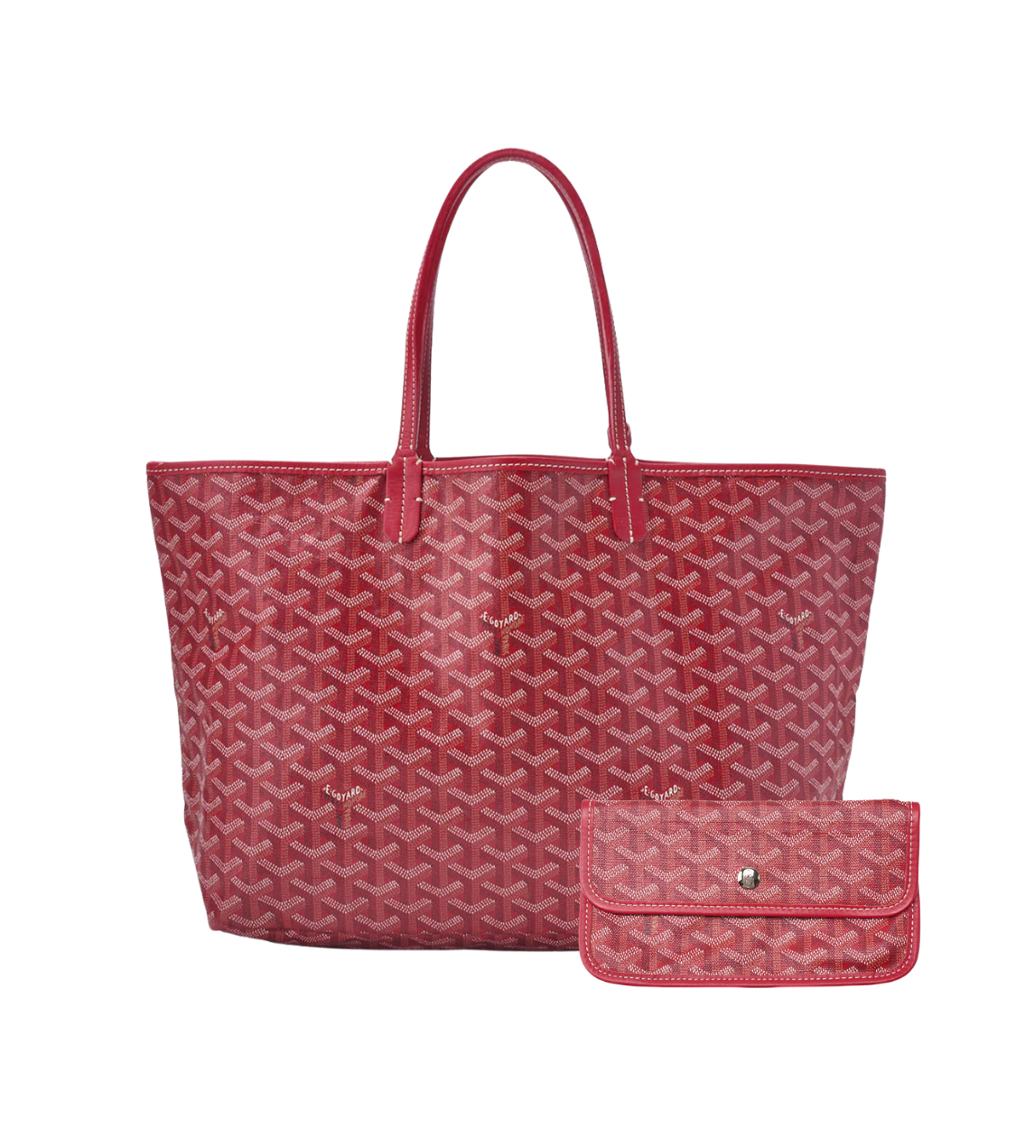 GOYARD Saint Louis PM Tote Bag in Red