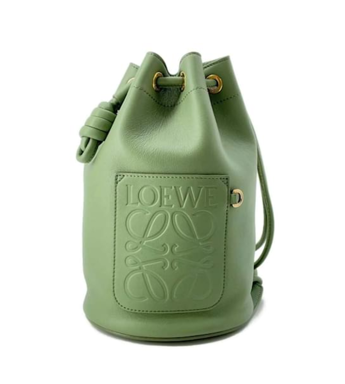 LOEWE Sailor Green Leather Small Shoulder Bag