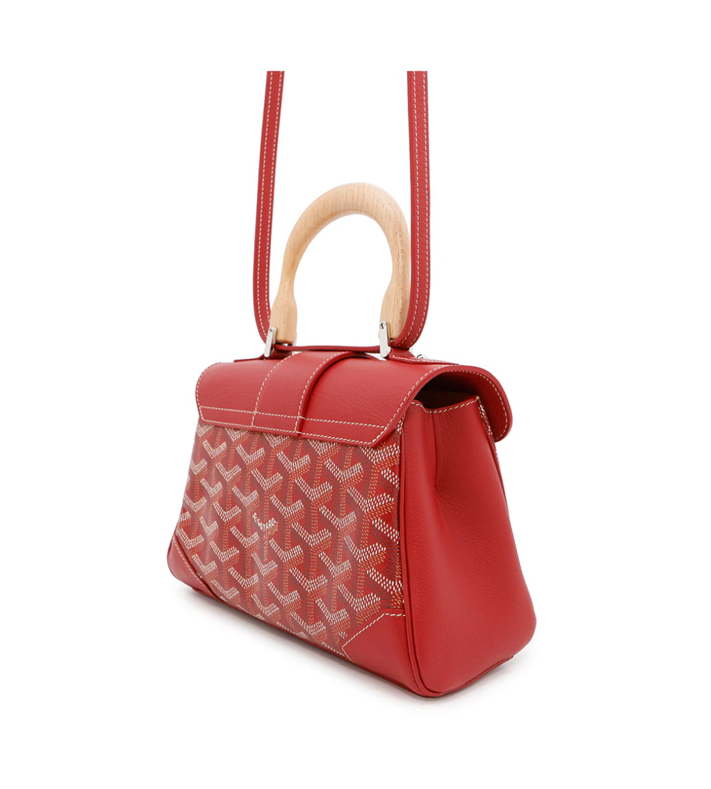 GOYARD Saigon Coated Canvas Red Mini