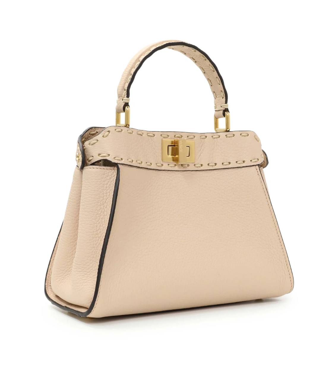 FENDI Peekaboo Selleria Jasmin Flower Leather Mini