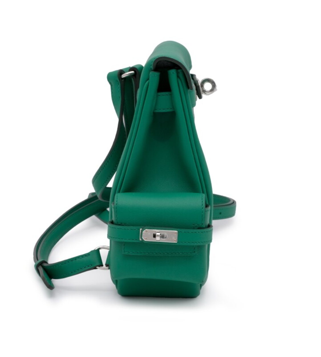HERMES Kelly Jump Vert Vertigo Swift Leather Backpack