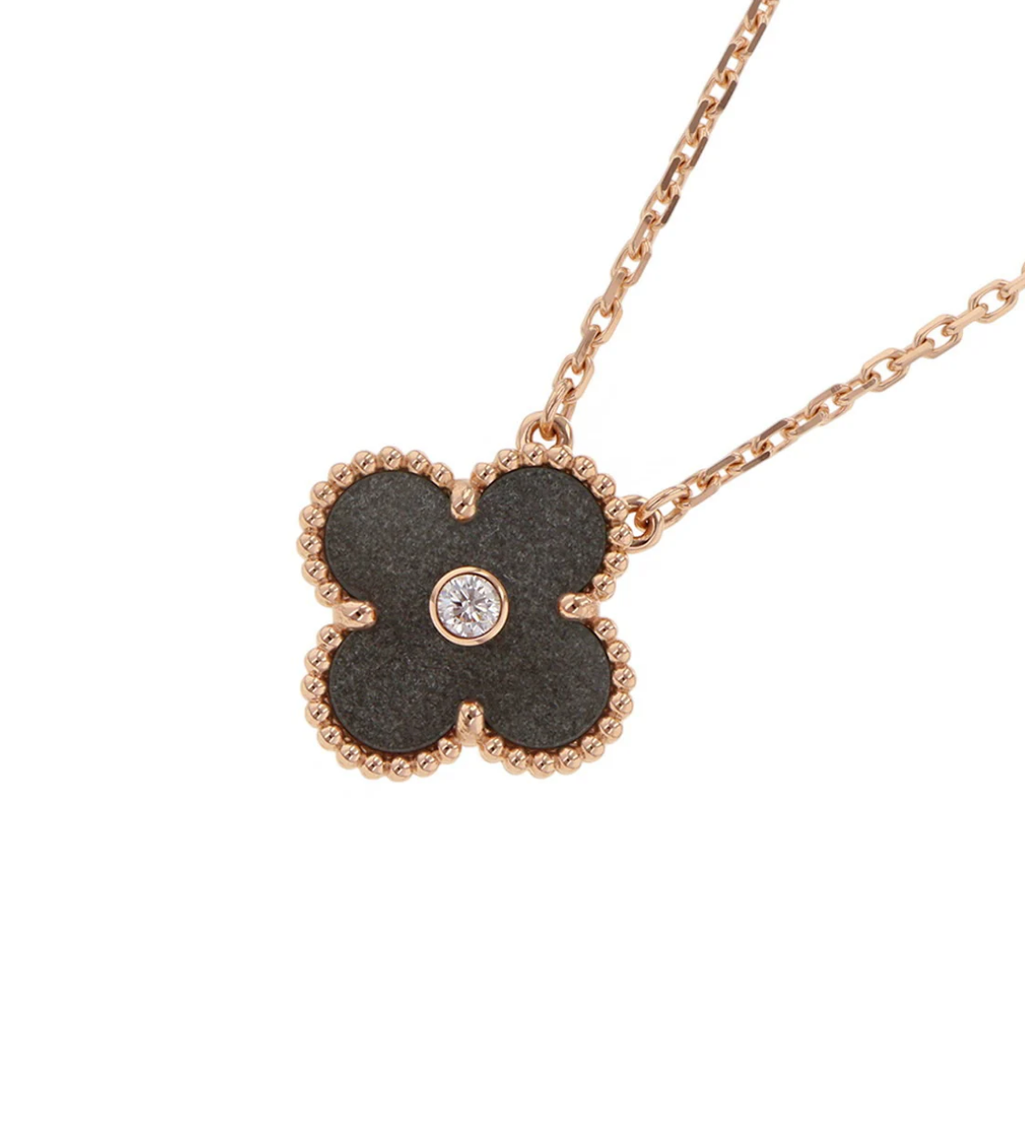 Van Cleef & Arpels Alhambra 2023 Holiday Collection 18K Pink Gold Necklace