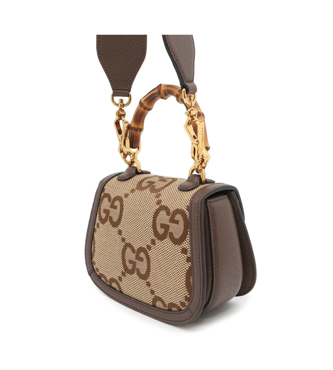 GUCCI Bamboo 1947 Jumbo GG Mini Top Handle Bag