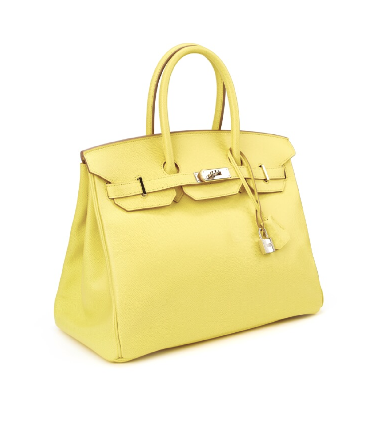 HERMES Birkin 25 Lime Swift Leather