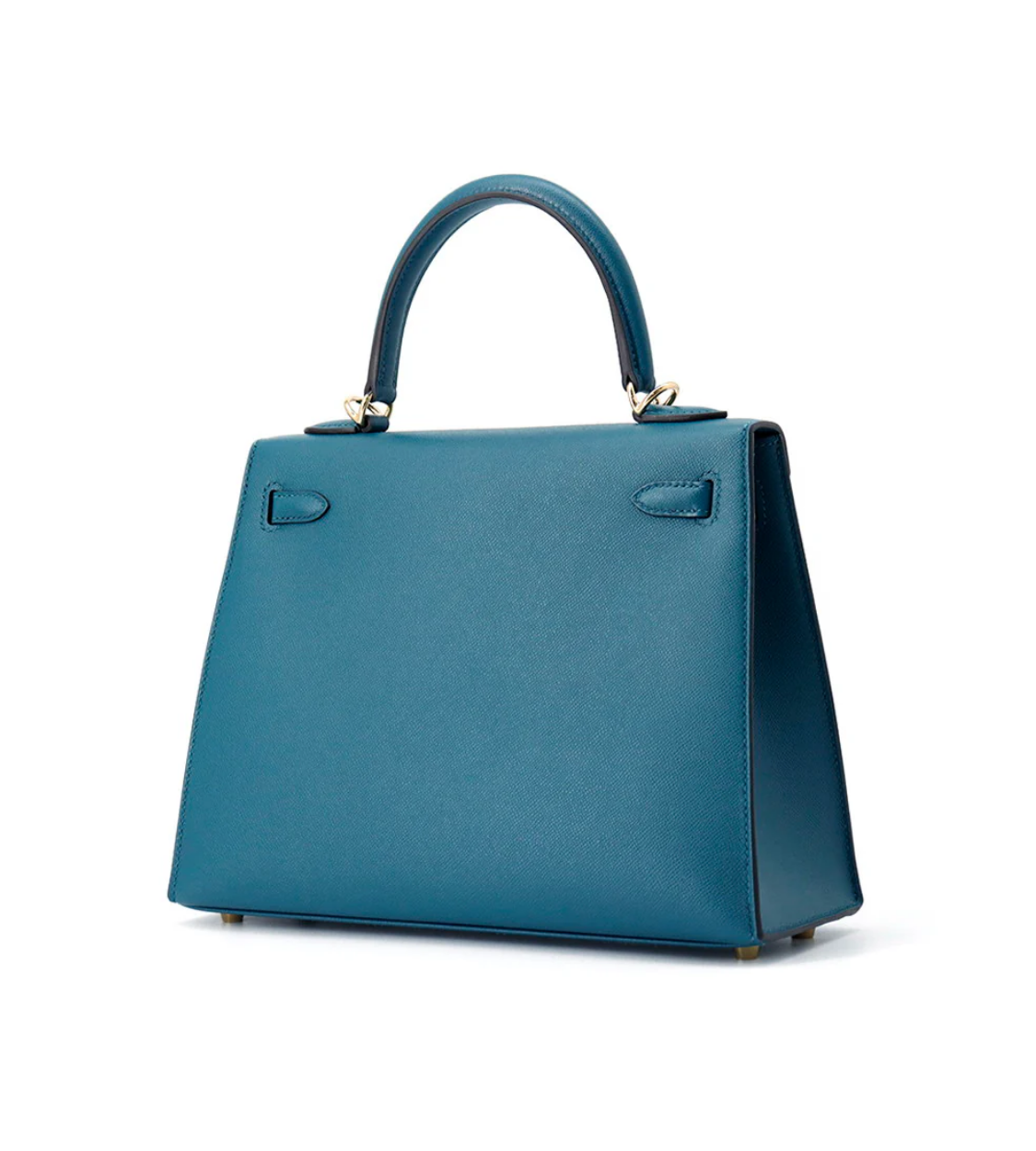 HERMES Kelly 25 Sellier Verso Ocean Veau Madame