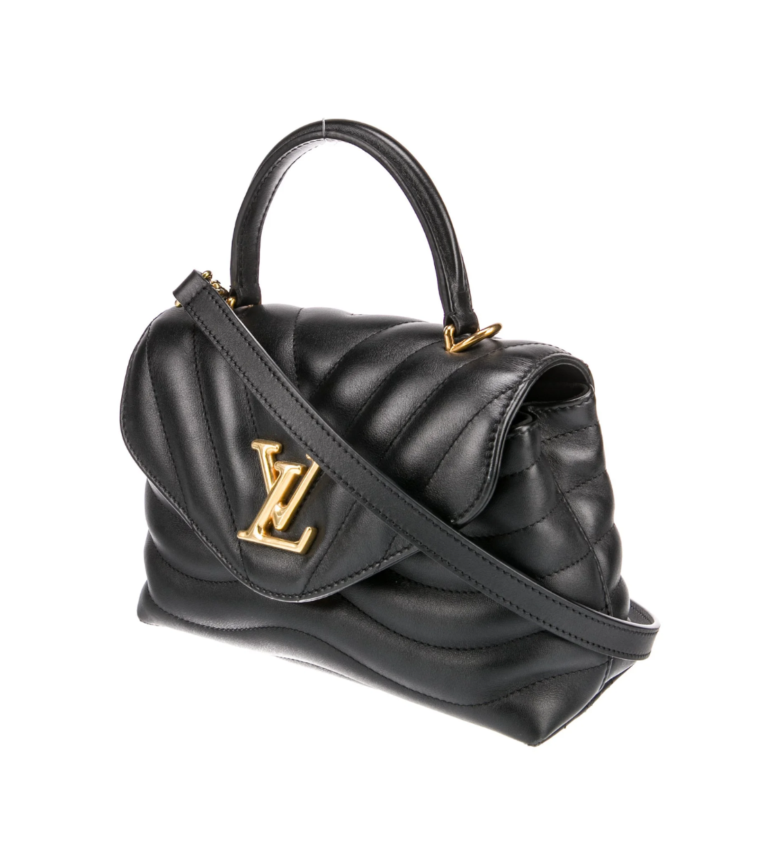 LOUIS VUITTON Hold Me Noir Leather Shoulder Bag
