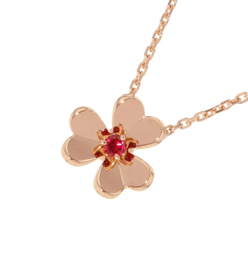 Van Cleef & Arpels Frivole Mini 18K Pink Gold Pendant