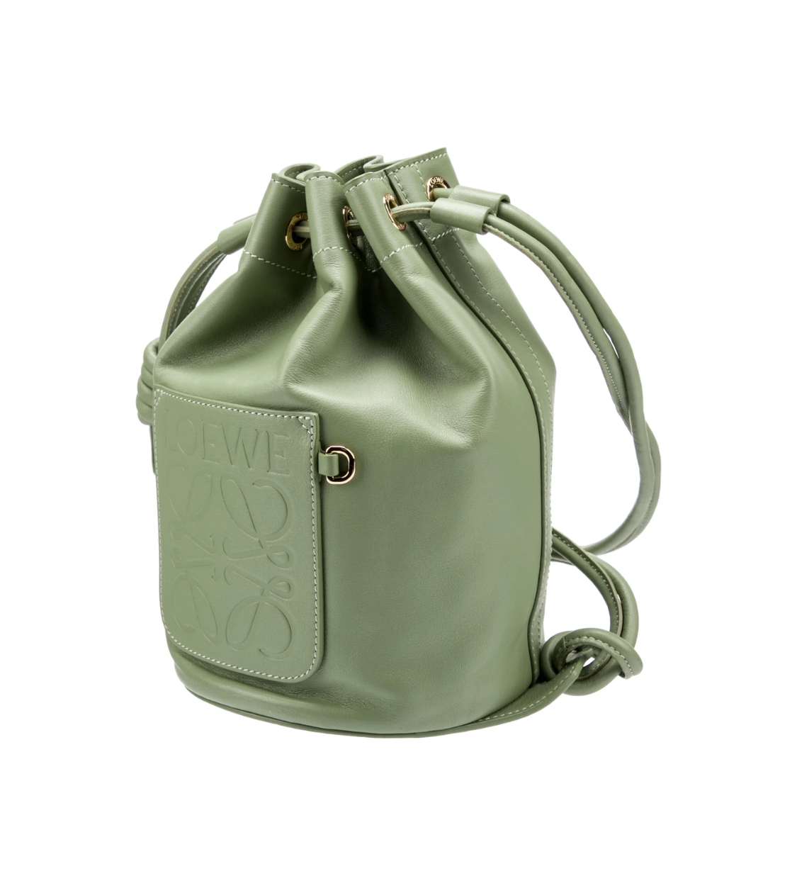 LOEWE Sailor Green Leather Small Shoulder Bag