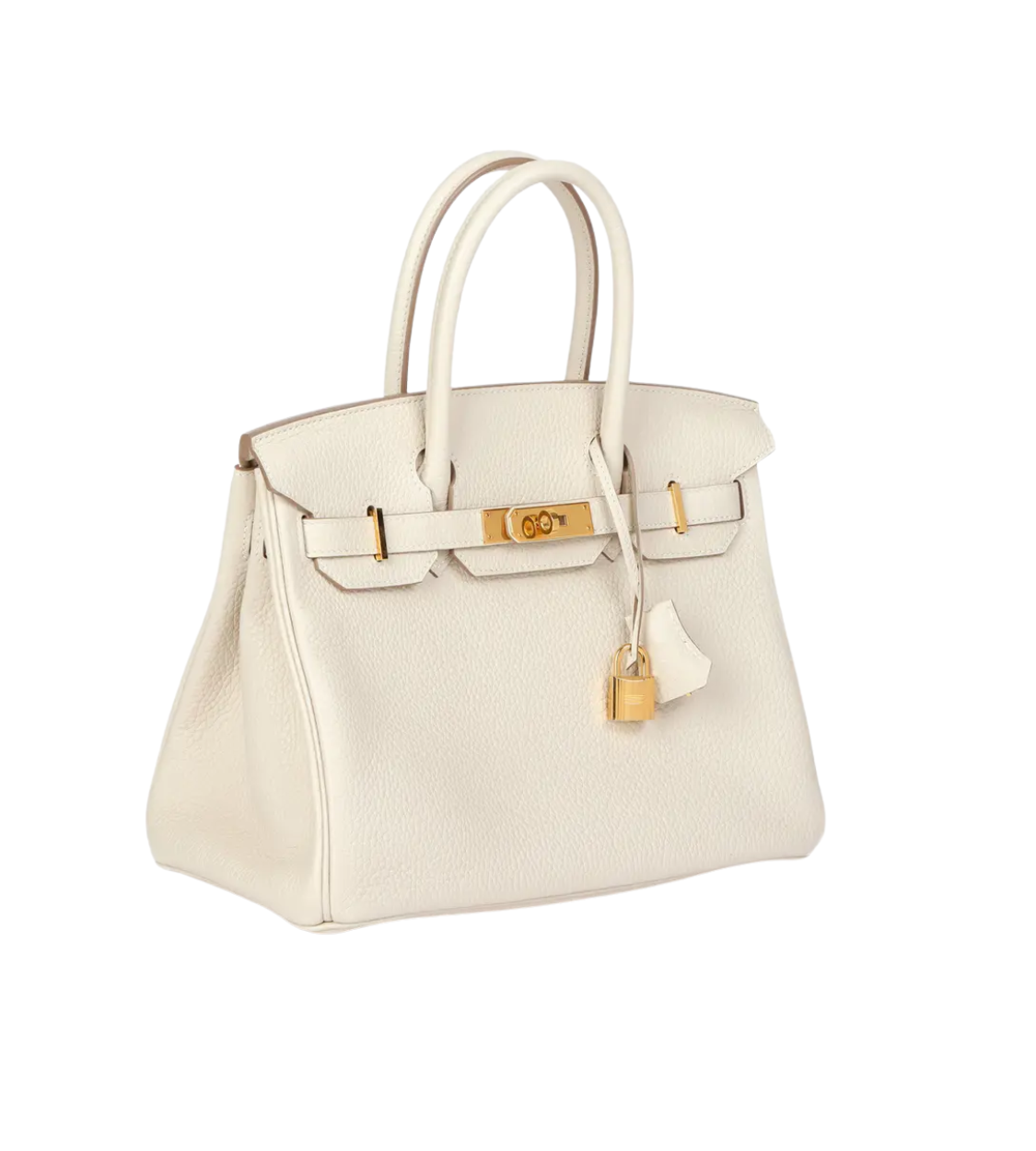 HERMES Birkin 30 Craie Togo Leather