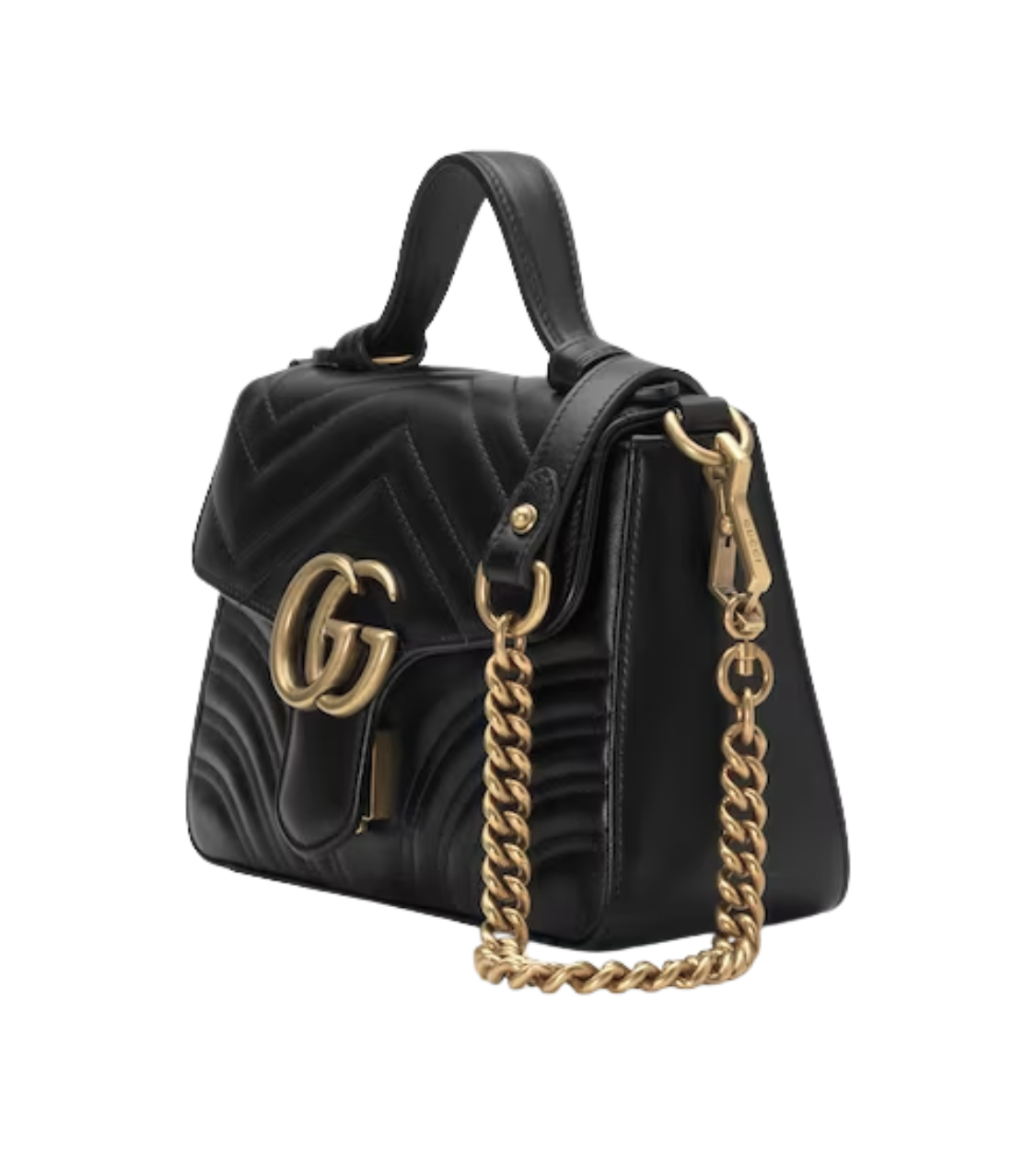GUCCI Marmont GG Top Handle Bag