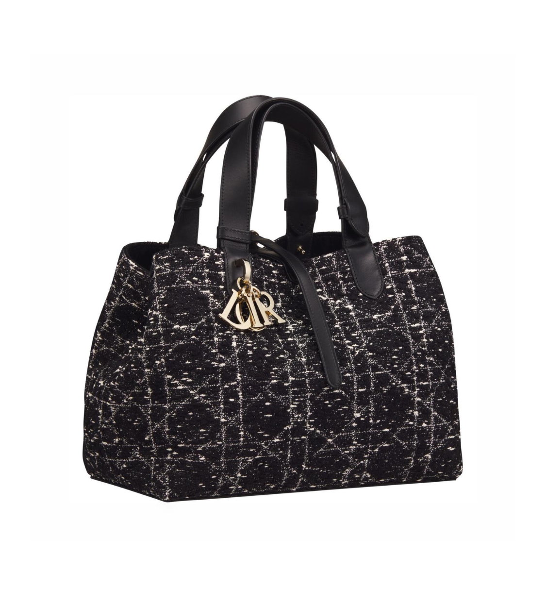DIOR To Jules Tweed Calf Leather Medium Bag