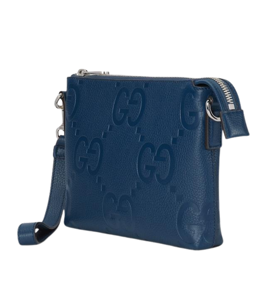 GUCCI Jumbo GG Navy Blue Small Messenger Bag