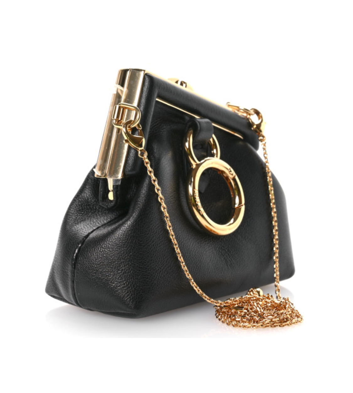 FENDI Nappa First Nano Bag Charm Lambskin Bag