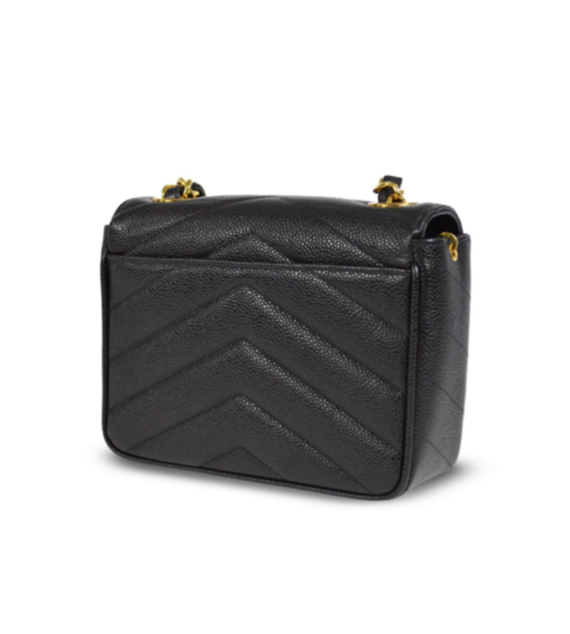 CHANEL V Stitch Black Caviar