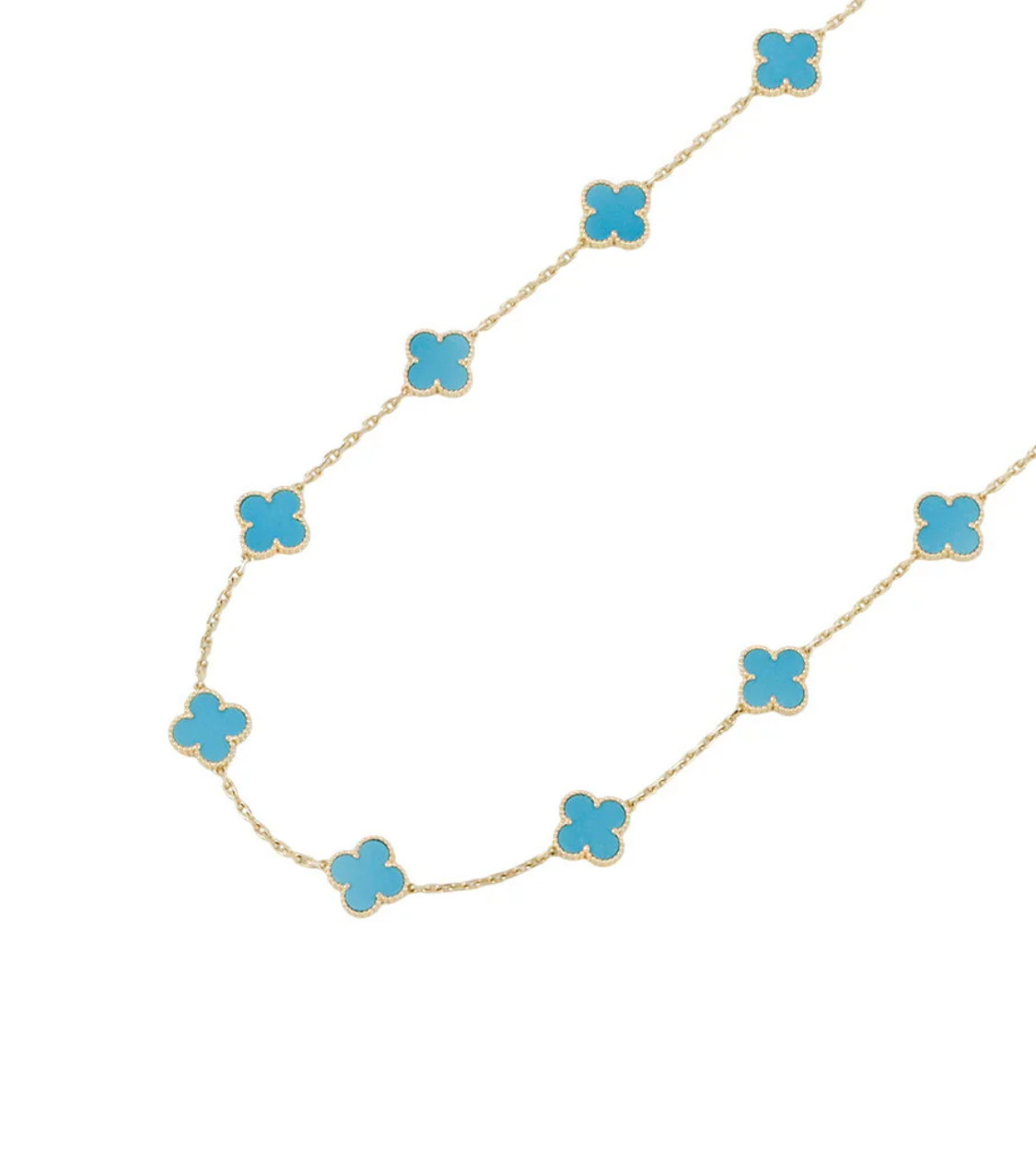 Van Cleef & Arpels Alhambra Long 20 Motifs 18K Yellow Gold Necklace