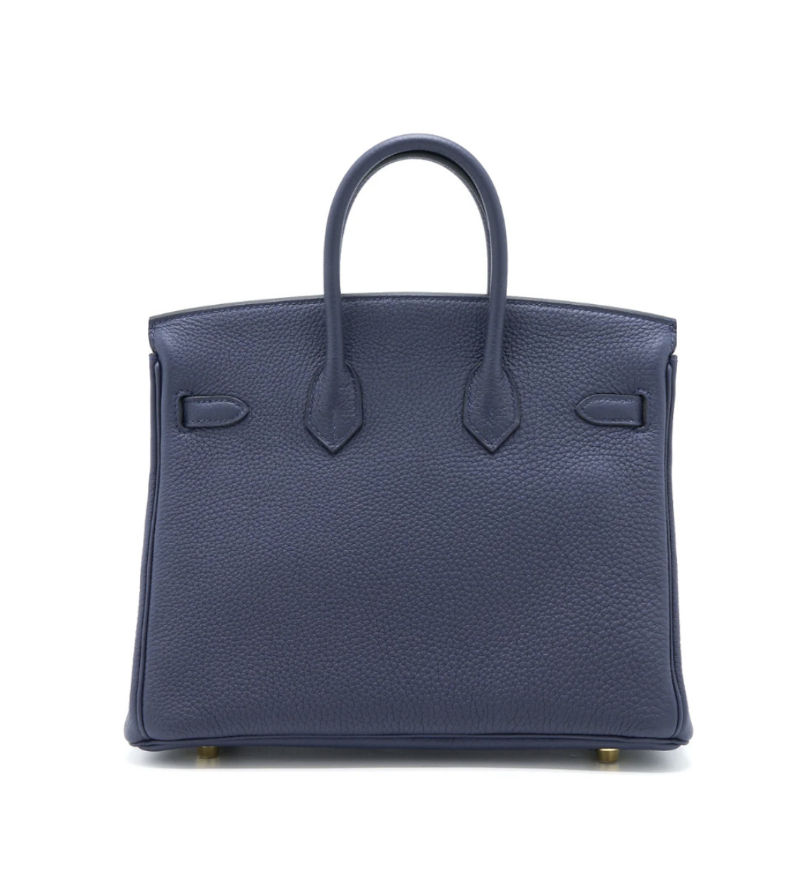 HERMES Birkin 25 Blue Abysse Togo Leather