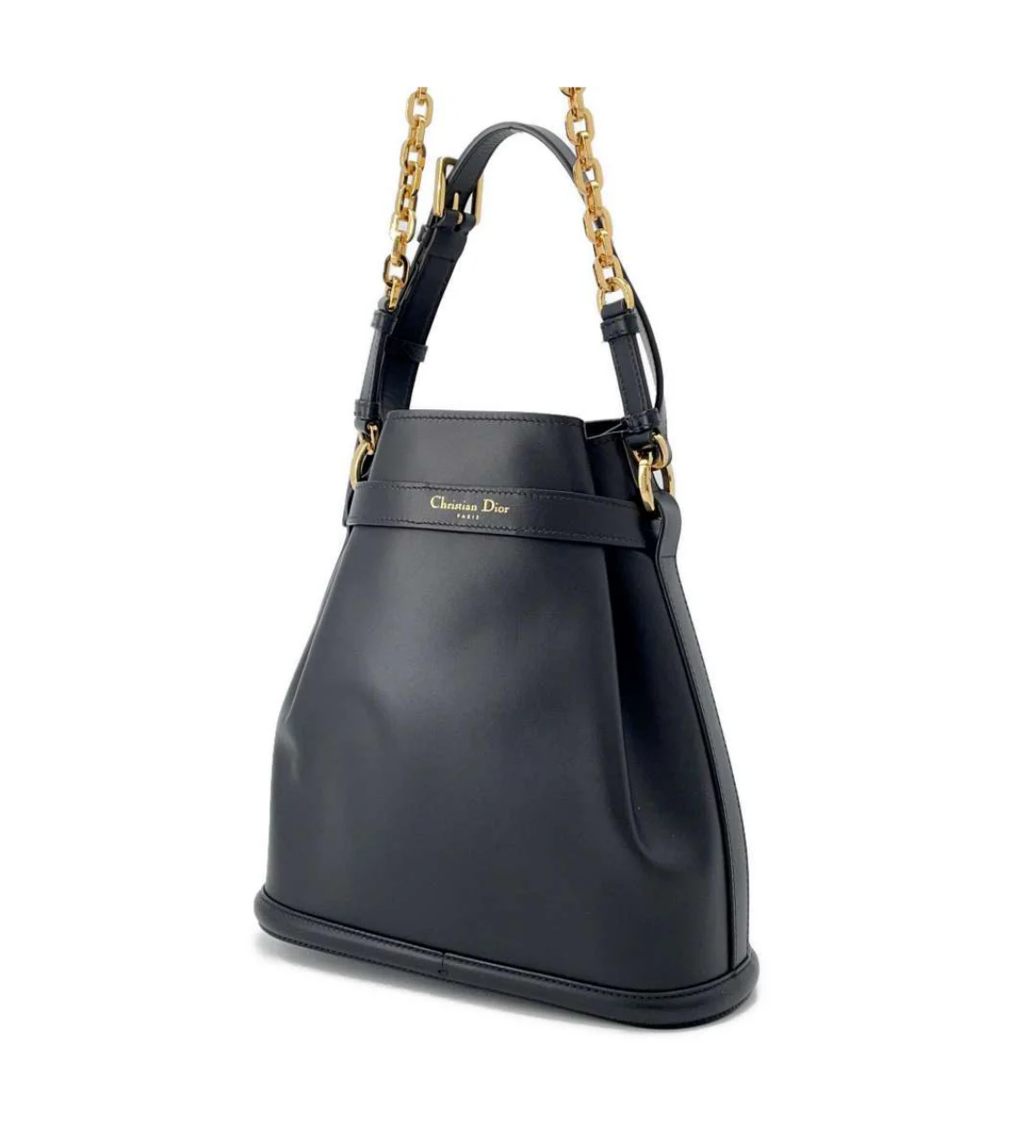 DIOR C'est CD Embossed Black Calf Leather