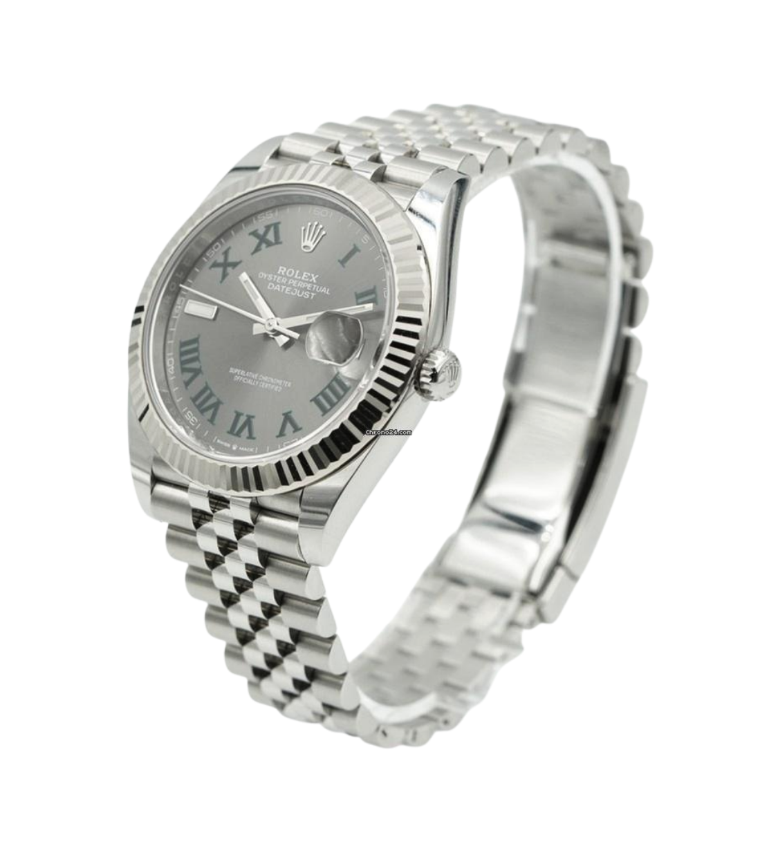 ROLEX Datejust 41 Stainless Steel White Gold