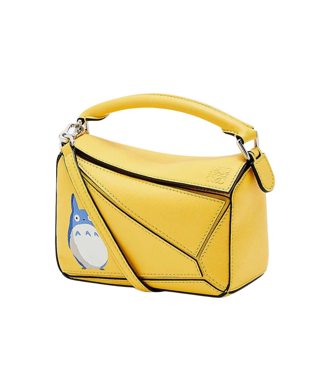 LOEWE Puzzle Bag Ghibli Collaboration Totoro Yellow