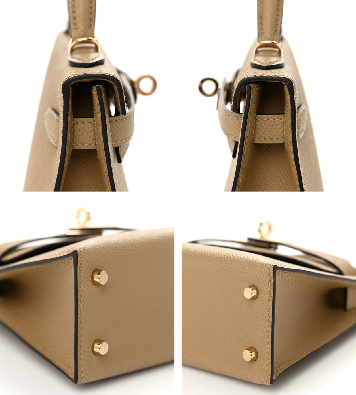 HERMES Mini Kelly 20 Poussiere Epsom