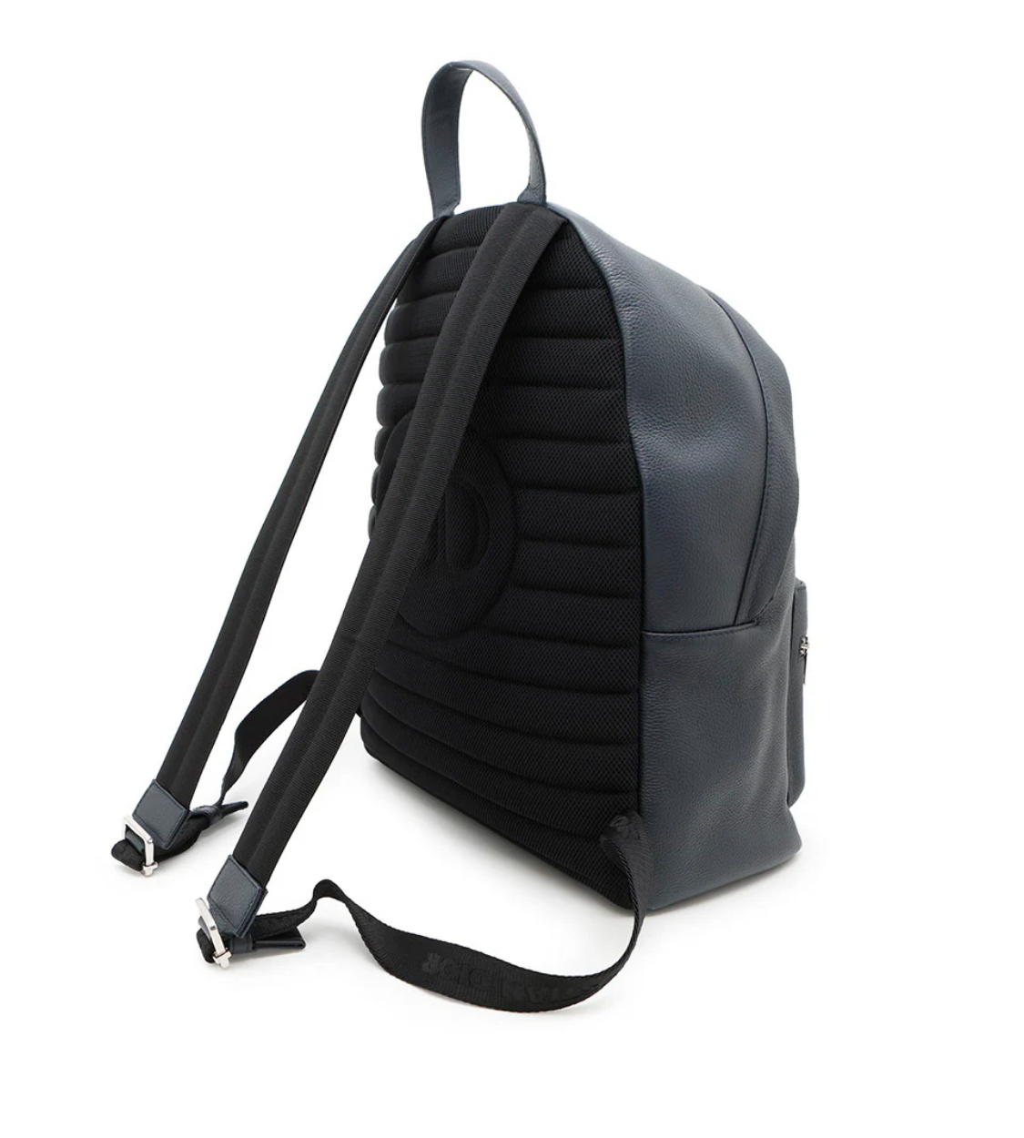 DIOR x Stüssy Navy Leather Backpack